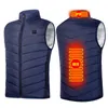 9 Areas Heated Vest Men Women USB Electric Infrared Heating Jacket Winter Outdoor Thermal Warmer Clothing Waistcoat S-6XL