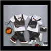 Ensembles Bébé Vêtements Bébé Enfants Maternité Drop Delivery 2021 Printemps Et Été Garçon Tie Off 2 Enfants Costume Veste Grille Gentleman Arc A Generatio