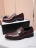 L5 Designer män Äkta läder Krokodil Präglat mönster Loafers Pekade Toe Spänne Slip på Oxford Dress Brogues Platform Shoes 22