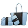 Composite bag Shoppers Simple Fashion Zipper Handbags Shoulder Waterproof Tote Women Brand Crossbody portable diagonal bag 4 piece large