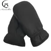 Gants en peau de mouton pour hommes cuir hiver extérieur chaud double couche épaissie conception en peau de daim 220113