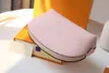 M80502 pink makeup bag COSMETIC POUCH ladies pattern leather Pochette Cosmetique purses organizador toiletry bags famous women travel totes small clutch wallet
