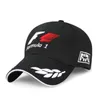 Esportes ao ar livre F1 Racing Boné de beisebol masculino moda carta impressão bordado bonés de beisebol viseira longa aba sombra snapback chapéu de sol