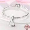 925 STERLING Silver Heart Shape Chowms Fit Fit Charms Original Bracelet Bracelet Diy Mulheres Jóias Presente5589976