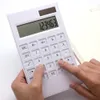 Calculatrice de bureau ultra-mince à 12 chiffres, grand écran, batterie solaire, double alimentation, boutons en cristal, compteur de base pour bureau, école2031757