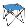 2022 Vardagsrumsmöbler Oxford Cloth Steel Square Outdoor Folding Table Blue