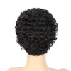 Krótki Bob Kinky Curly Pixie Cut Pixie Peruka ludzki do włosów dla kobiet Wstępnie rozwiązywane węzły