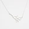 Pendant 10st Gold Sier Simple Molecule Molecular Structure Hormon Element Necklace Science DNA Dopamine Halsband Jhey9 Vxbzf276f