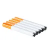100 Pcs/box Metal Aluminum Cigarette 78mm Cigarette Sawtooth Pipe One Hitter Bat for Tobacco Herb Tools Accessories