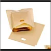 Other Bakeware Grilled Cheese Sandwiches Reusable Nonstick Toaster Bags Bake Bread Bag Toast Microwave Heating Bh3058 Tqq N5Zf4 Og4087634