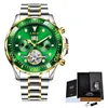 Lige Luxury Mens Watches Automatic Watch Male Waterproof Wrist Watch Stainless Steel Automatico Mechanical Relogio Masculino+box Q0524