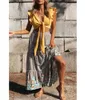 DAILOU Vintage Chic Long Skirts Women Floral Print Beach Bohemian Skirt Summer High Elastic Waist Rayon Cotton Boho Maxi 210729