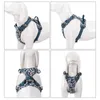 Truelove Pet Harness Floral No Pull Cotton Fabric Requotic and Riftive Soft Cats Dogs小中メディア走行TLH5655 210729