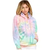 Women's Hoodies & Sweatshirts Fashion Hoodie Drawstring Autumn Winter Casual Loose Tie-dyed Printed Hooded Home Long Sleeve Sportwear#g3