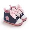 Erste Walkers Frühling Herbst Tenis Schuhe Fashion Leopard Bogen Girls Prinzessin Sneakers Säuglingsbett Canvas