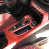 Carstyling 5D Carbon Fiber Car Interior Center Console Color Change Molding Sticker Decals för Peugeot 4008 5008 201720197987978