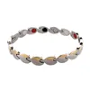 Nieuwe Collectie Mode-sieraden Heren Rvs Gezonde Energie Link Ketting Armbanden Onderdelen Element Magnetisch Germanium Infrarood Ray Armband Silver Gold Black