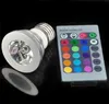 RGB LED Spot Lights E27 GU10 MR16 Spotlights de Alumínio LED Remoto Indoor Controlando Decoração de Natal LED Spot Lamps