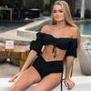 Biquíni encobrir o traje de banho Mulheres Fashion Beach longo verão e vestido roupas web smock slubbed ombro strap palavra yoga swimwear mulheres