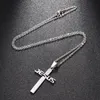 Jesus Cruz Colar Pingente de colares de a￧o inoxid￡vel para homens J￳ias de moda de moda Will e Sandy