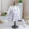 Abiti da principessa spagnola per ragazza Baby Turkey Boutique Ball Gown Toddler 1st Birthday Battesimo Party Dress Infant Print Vestidos 210615