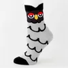 MYORED women cotton 3D owl socks cute cartoon party holidiay sock girls ladies halloween Meias gift sock 5pairs/Lot 210720