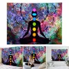 Tapeçarias Espiritual Divisor de Fundo Pendurado Cobertor Presente Sete Chakra Mandala Impresso Tapeçaria de Parede Decoração de Casa Yoga Meditação7837709
