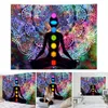 Tapisseries Fond Spirituel Diviseur Couverture Suspendue Cadeau Sept Chakra Mandala Imprimé Tapisserie Murale Décor À La Maison Yoga Méditation221m