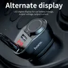 HOCO DUAL USB Autolader + Sigarettenaansteker Slot met LED-display 96W 3.1A Fast Charging Car-Charger Adapter voor iPhone 11 Pro