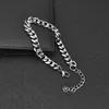 Bracelet à chaîne en acier inoxydable pour hommes et femmes, bijoux de mariage, cadeau, chaîne cubaine réglable de 3/5/7mm