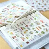6 pièces/ensemble dessin animé journal de voyage autocollant Po PVC Scrapbook décor autocollants bricolage carte cadeau Scrapbooking emballage