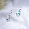 Baffin Oryginalne kryształy z Swarovski Square Drop Kolczyki Duże Wiszące Pendientes Kobiety Srebrny Kolor Oświadczenie Biżuteria