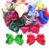 40 colori 6 pollici fiocchi per capelli clip grandi grandi nastri in grosgrain fiocchi per capelli clip a coccodrillo accessori per capelli per ragazze bambino bambini 210812