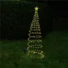 زينة عيد الميلاد 1 قطع لولبية شجرة أدى أضواء سلسلة مصابيح عيد الميلاد الديكور للحديقة والضوء الحديقة