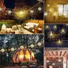 10 in 1 1200LEDS Vuurwerk String Lights Copper Wire 8 Modi Solar Hanging Flash Light voor XMS Wedding Party Store Decor