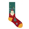 Christmas Tree Snow Elk Gift Cotton Socks Autumn Winter Xmas Stocking Men Funny New Year Santa Claus Decorations T2I53065-1