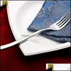 Fourk Kitchen, bar ￠ manger maison Gardentravel Cutlery Portable Cam Party Fork Table Varelle El en acier inoxydable Fourchettes Fourchettes Inox D￮nerww