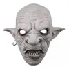 Máscaras de terror de duendes de látex para fiesta de Halloween con pendientes, máscara aterradora para hombres, accesorios para disfraz de Cosplay