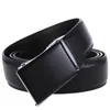 Cinture FANGE Cintura da uomo in pelle Fibbia automatica di alta qualità Moda maschile Jeans Catena Stretch Solid Luxury Bland Black FG3116-6