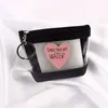 Transparente Kawaii Karte Brieftasche Schlüssel Halter Lagerung Tasche Mode PVC Geldbörse Frauen Mädchen Herz Neue Klare Kleine Tasche Hand geldbörse