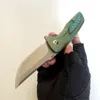 Versione personalizzata limitata Coltelli Barker Dragon Scale Hokkaido Flipper Coltello pieghevole in titanio verde Lama affilata M390 Strumenti tattici da campeggio all'aperto Bella tasca EDC