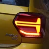 Automotive Parts Bromsbelysning för VW New Polo 2018-2021 Taillights Baklampa LED-signal Omvänd parkeringsljus