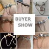 Bisaer 925 Sterling Silver Pave Inspiration Star Safety Chain Clear CZ Stoppar Charms Fit Armband DIY Pärla för smycken