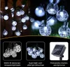 LED Solar Light Outdoor Bubble Ball String Lights 5M 7M 10M Waterproof Decorative Garland Lamps for Home Garden Decor