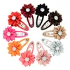 Baby Girls Barrettes Clips Princess HairPins Infant Flowbbon Hair Brips Dzieci Simple BB Clip Kids Toddler Hair Akcesoria YL810