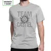 Camisetas para hombres Hombre Camiseta sobrenatural Equipo Castiel Spn Brothers Vintage Cuello redondo Tops de manga corta Camiseta Normal220O