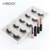 Wholesale Magnetic Eyelashes 3D 3/20/50/100 PCS Natural Volume Mink Lashes Waterproof Liquid Eyeliner In Bulk Makeup Tools False