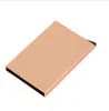 Fashion ID Holder Travel Mini Men Slim Business Card Case Male Money Clip Metallic Aluminium Alloy Small Wallets 9 Color