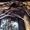 30 cm/50 cm/75 cm/90 cm/125 cm/150 cm/200 cm araña negra decoración de Halloween casa embrujada Prop interior exterior decoración gigante