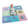 25 / 9PCs Baby Play Mat Golv Utveckla Crawling Mattor Kids Leksaker Eva Pussel Barnmatta Skum Mattor Mjukt Golv Skyddsmatta 210724